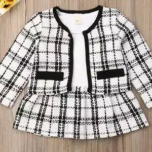 Kid’s Tweed Custom 2-Piece Designer Style Outfit 3-4T Toddler Girl’s Blogger